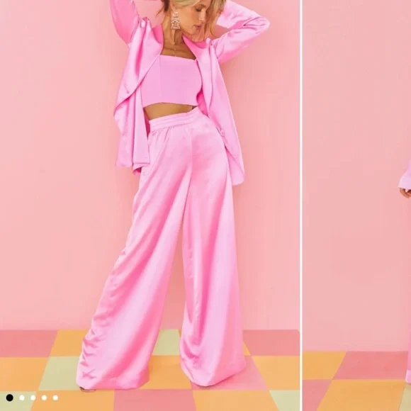 Show Me Your Mumu Irwin Pant -  Pink - Size Small - Picture 2 of 8